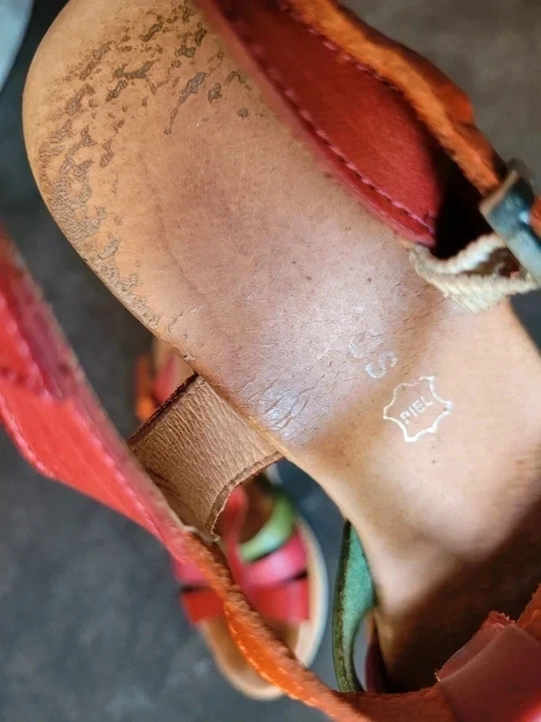 Sandalias con plataforma suela de cuero 39 – photo 8